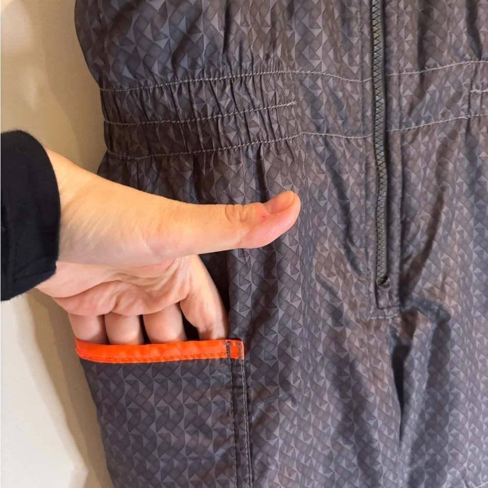 Carter's Gray and Orange Kids Overalls Size 3T Toddler Snow Pants Unisex